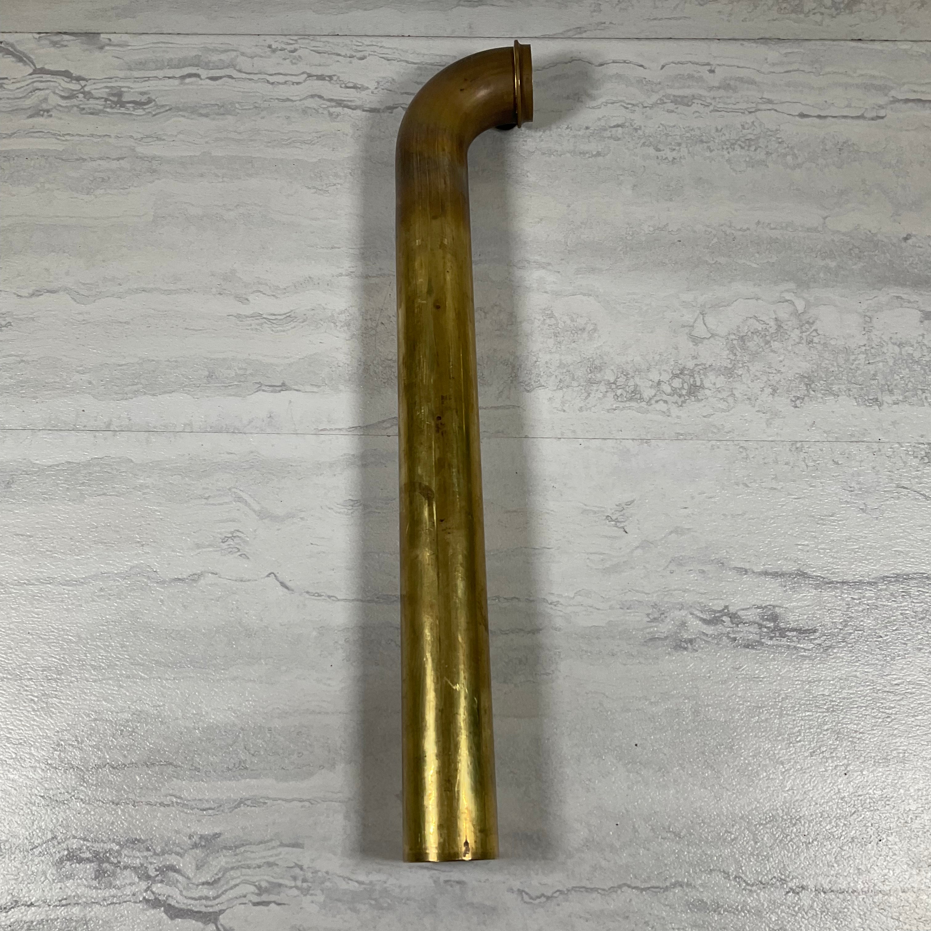 Everbilt 1-1/2 in. x 15 in. Unfinished Brass Slip-Nut Sink Drain Wall Tube (7352019222766)
